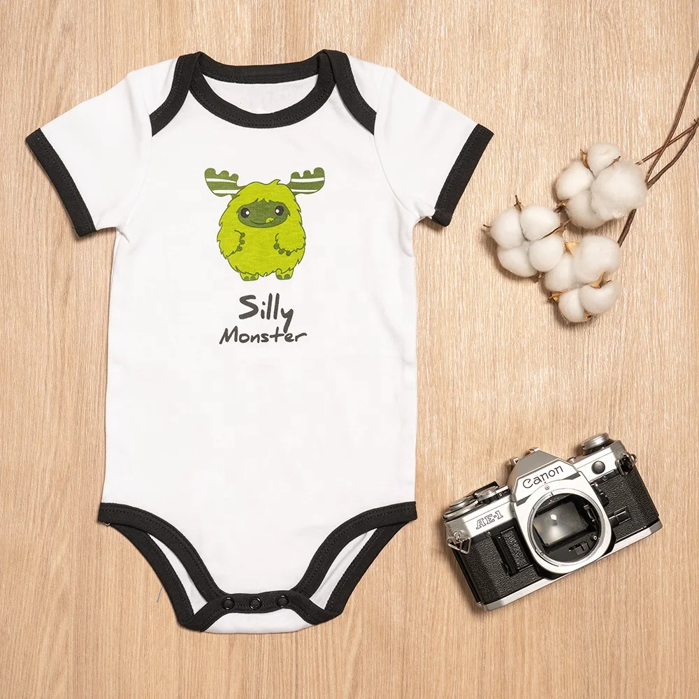 

Factory direct print baby bodysuit cute baby romper kids clothes new born baby girl