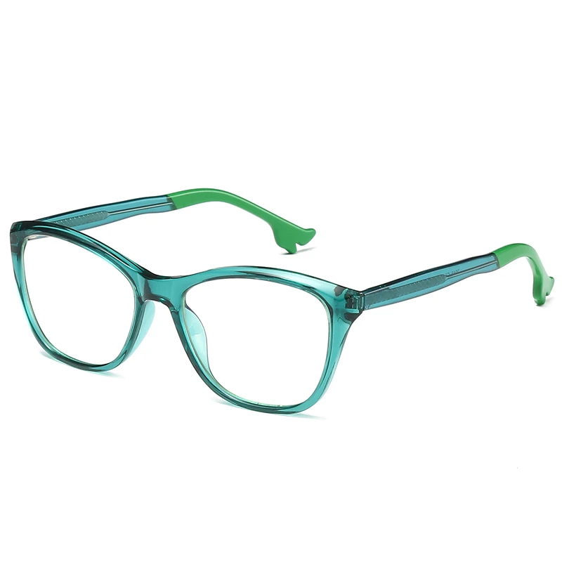 

2045 wholesale women anti blue light glare blocking computer acetate metal optical cat eye wear glasses frames