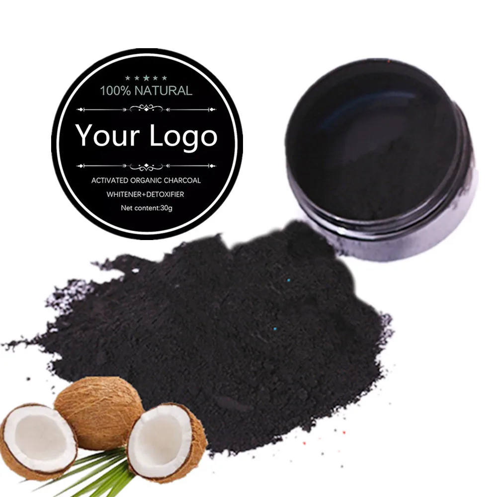 

100% Natural Dental Plaque Remover Activated Charcoal Toothpaste Powder 30g Oem Package, Black