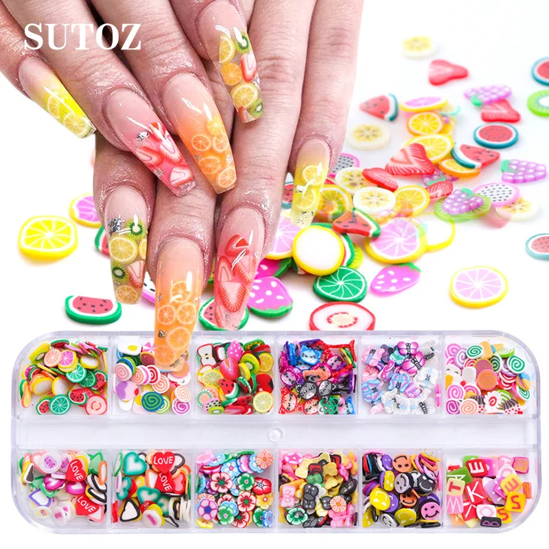 

Full Beauty Summer Fruit Soft Clay Watermelon Nail Jewelry Decoration Patch