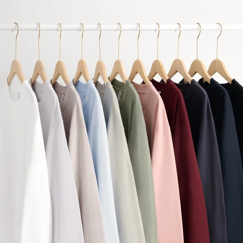 High Quality Custom Men's 100% Cotton Casual Long Sleeve O-Neck Digital Printing Blank Regular Fit T-Shirts