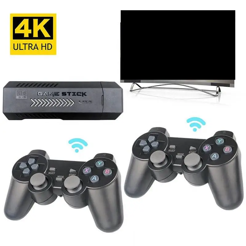 Best Sell Game Stick 4K GD10 Plus X2 Plus Mini Retro Video Game Console HD 64GB 35000 Mini Classic GD10 Plus Emuelec 4.5 X2 PLUS
