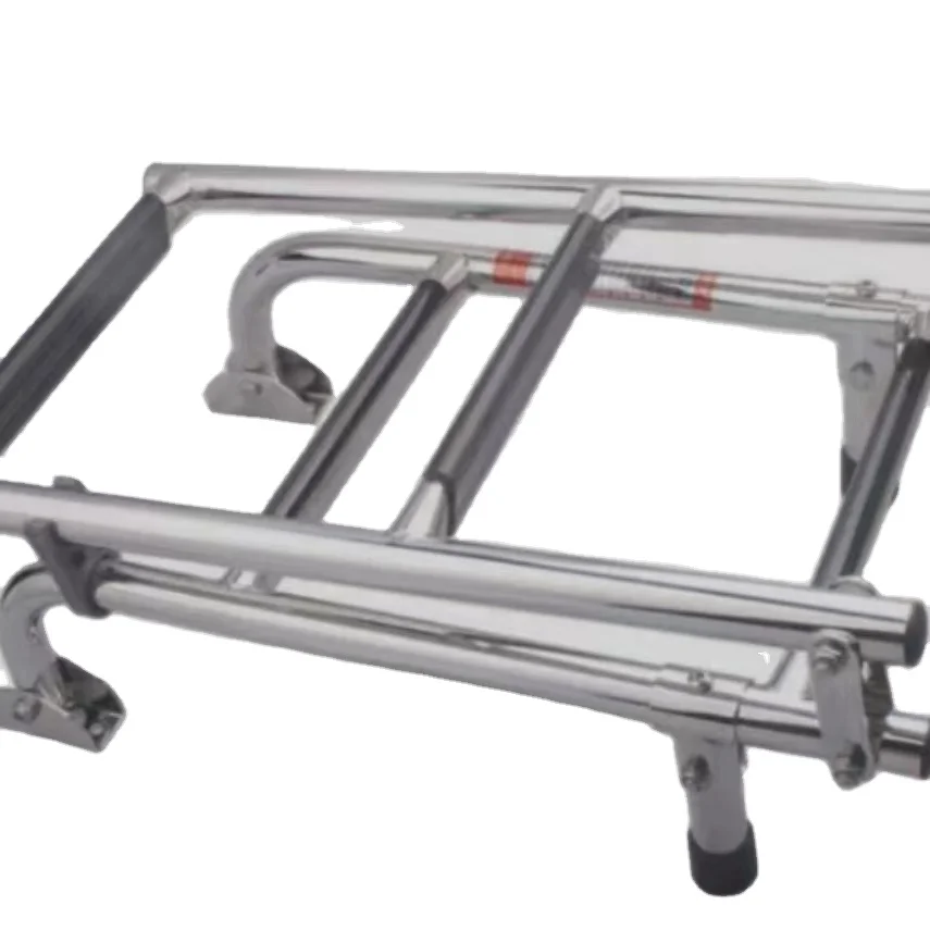 

Custom Stainless Steel Folding 2+2 Step Boat Telescopic Ladders Manufactures