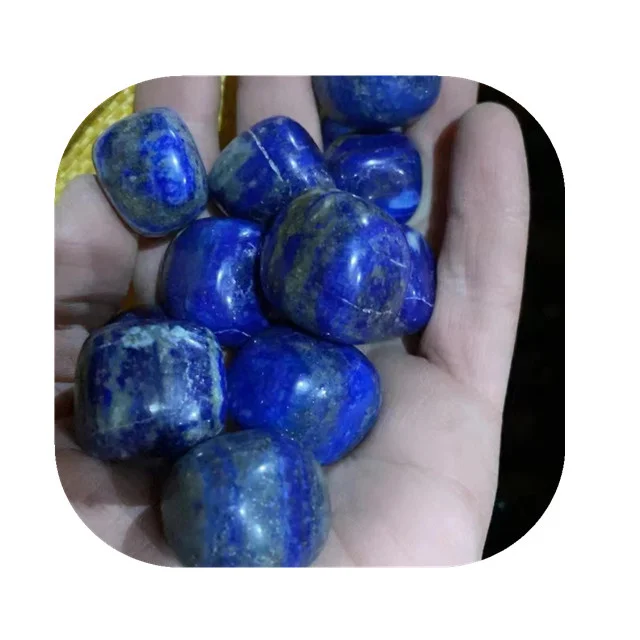 

New arrivals Premium 20-30mm decor crystal gemstone natur blue lapis lazuli tumbled stones for Wholesale