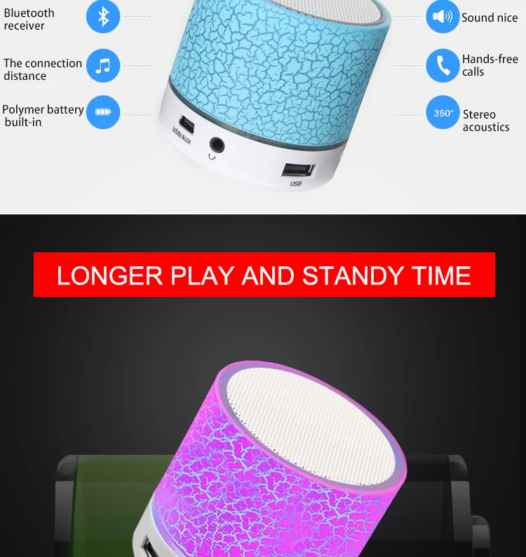 Cheap price colorful crack bluetooth mini wireless speaker for daily use - ANKUX Tech Co., Ltd