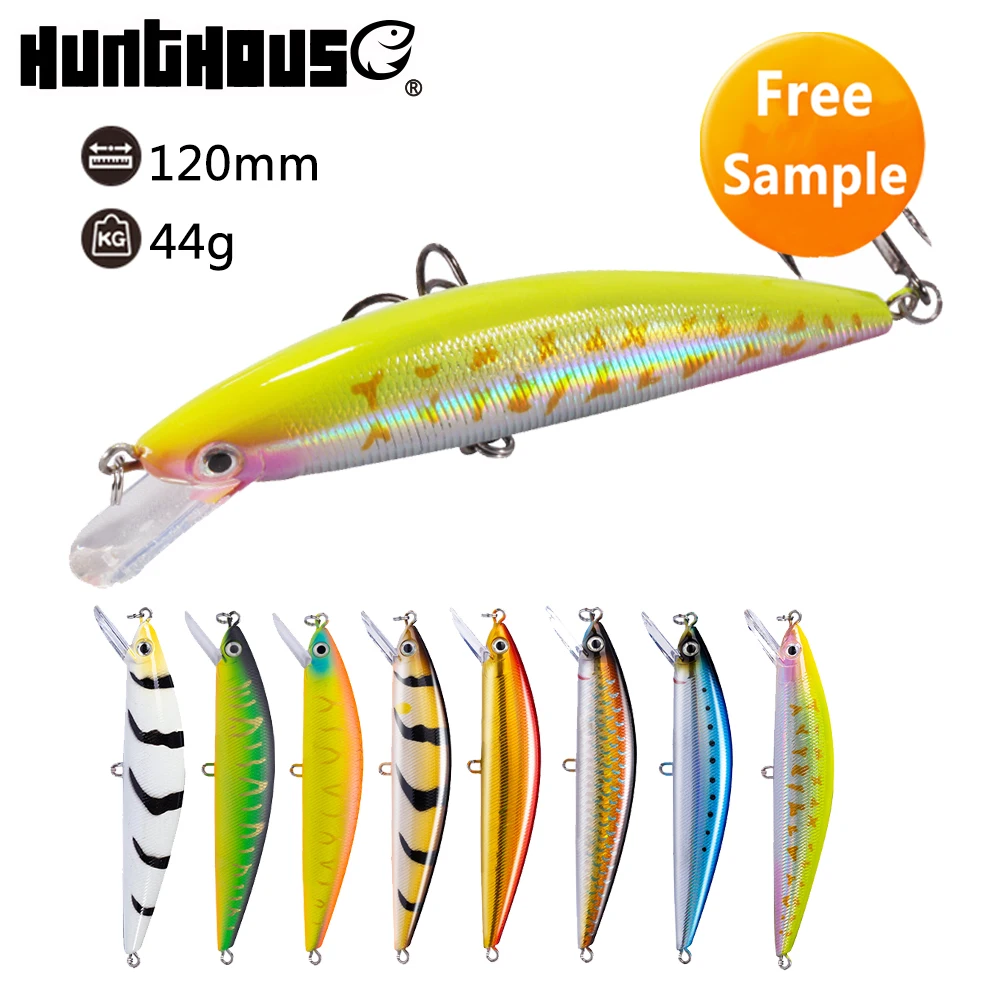 

Wholesale sinking sea bass saltwater big game fishing minnow lure, 9 colors