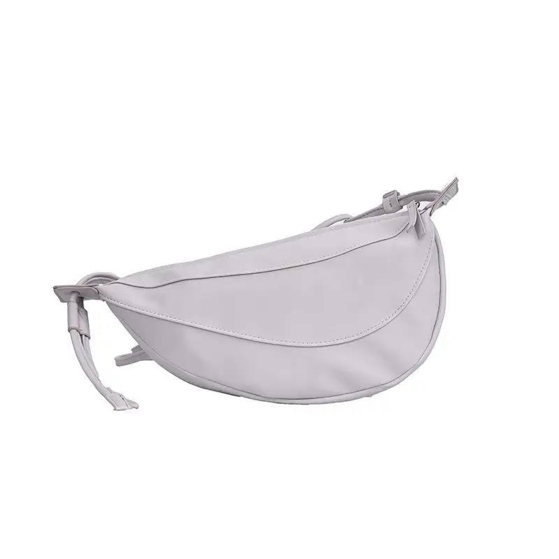 

2021 new fashion sense slant bag net red design one-shoulder crescent bag