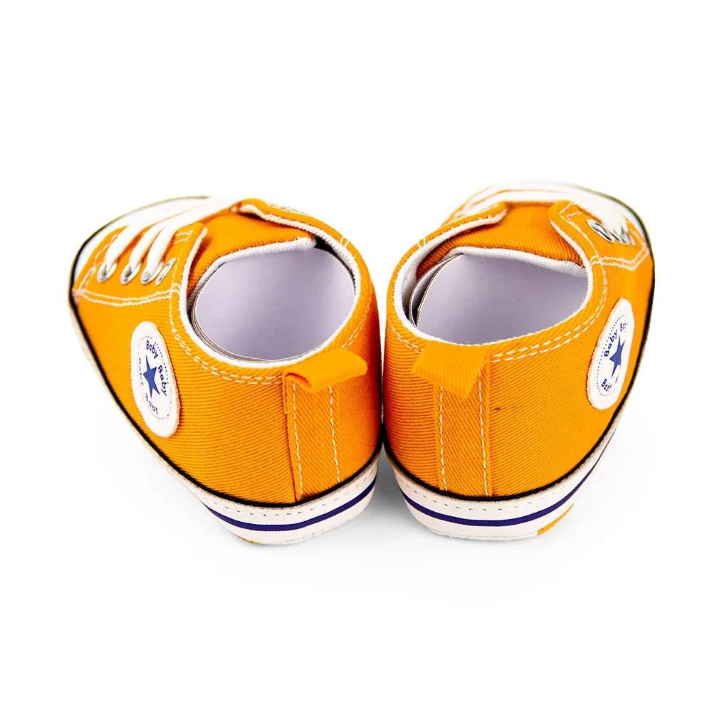 
Unisex Newborn Baby Colorful Star High Top Sneaker Soft Sole Infant First Walkers Canvas Shoes 