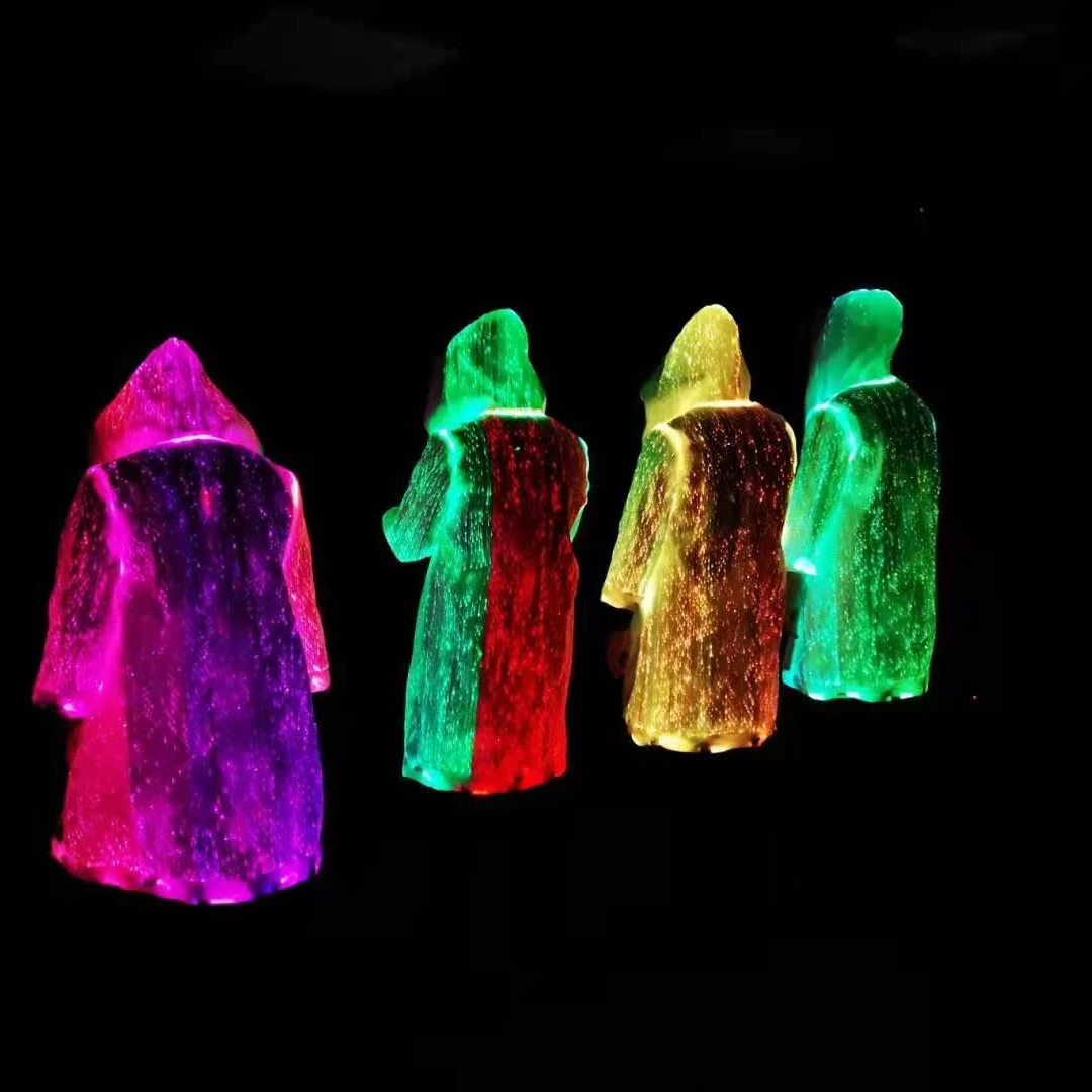 

Bar special clothes performance clothing fiber optic LED Light weight Hoodie