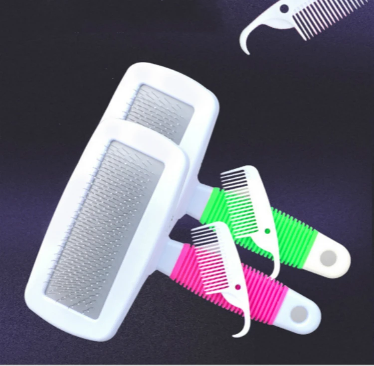 

wholesale pet needle large with airbag dog small open knot hair brush candy color pet supplies