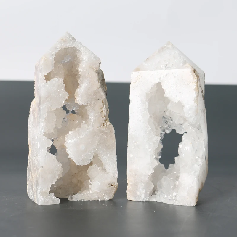 

crystals wholesale bulk white crystal geode tower cluster point mineral specimen towerz