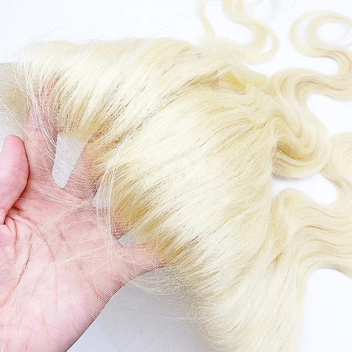 

613 lace frontal 13X4 blonde color body wave