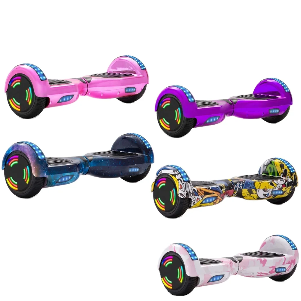 

Dropshopping EU Warehouse 6.5 Inch Electric 2 Wheels Self Balancing Scooter LED Kids Hoverboard, White/blue/gold/pink/green/purple