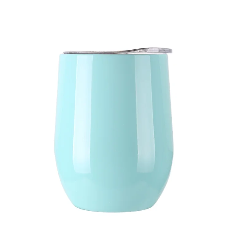 

12oz stainless steel customized logo vacuum insulated coffee cup wine tumbler, Customized color acceptable