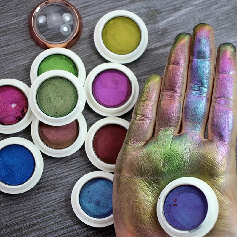 

Hot selling 17 colors chameleon high pigment duochrome eyeshadow