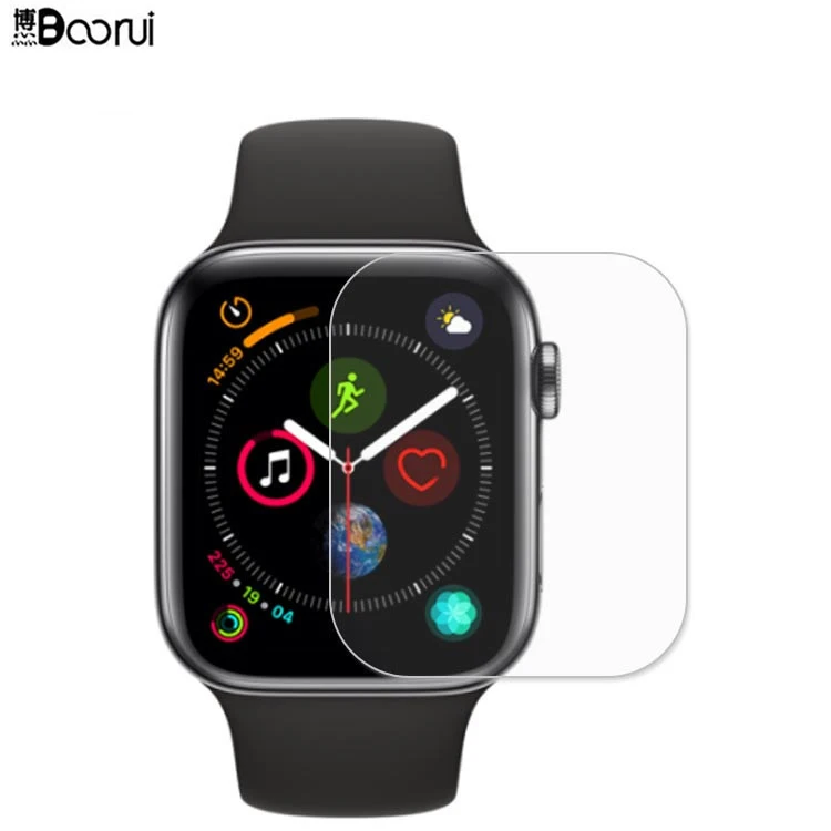 

BOORUI Clear soft tpu screen protective film for apple watch band 6 5 4 3 2 1 SE hydrogel film screen protection