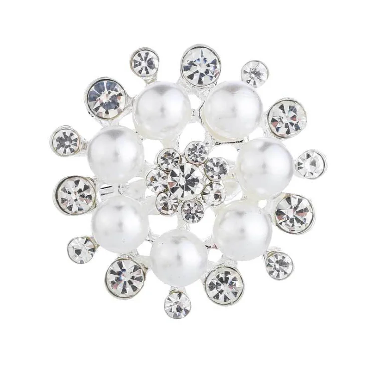 

Fashion Art Bridal Flower Bridal Pearl rhinestone high quality wedding pin dress brooch