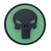 Create Your Own Patch Custom 3D Rubber Tactical Skull Punisher Patch with Hook Fastener for Hats Caps Trucker Hats