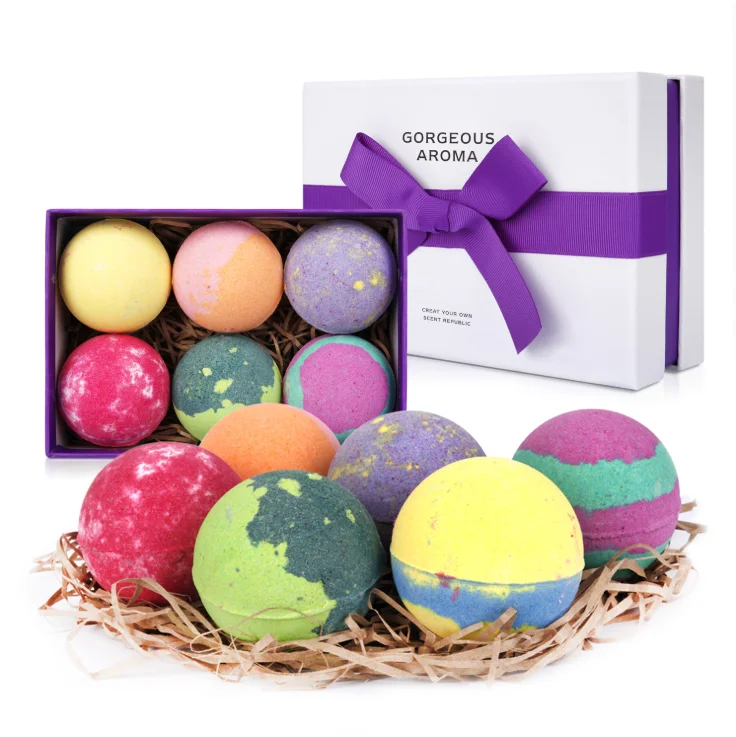 
vegan cbd private label bubble kids bath bombs bath bombs gift set boxes handmade 
