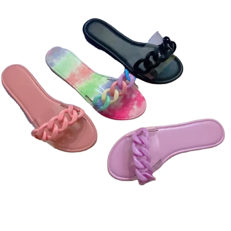 

2021 INS Hot Sale Cheap Sandals For Women And Ladies European Style Summer Fashion Cute Flat Women's Sandals, Picture