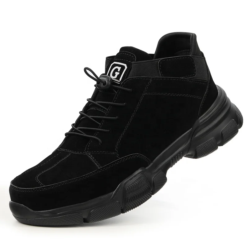 

GUYISA High Quality Lightweight Safety Shoes, Black