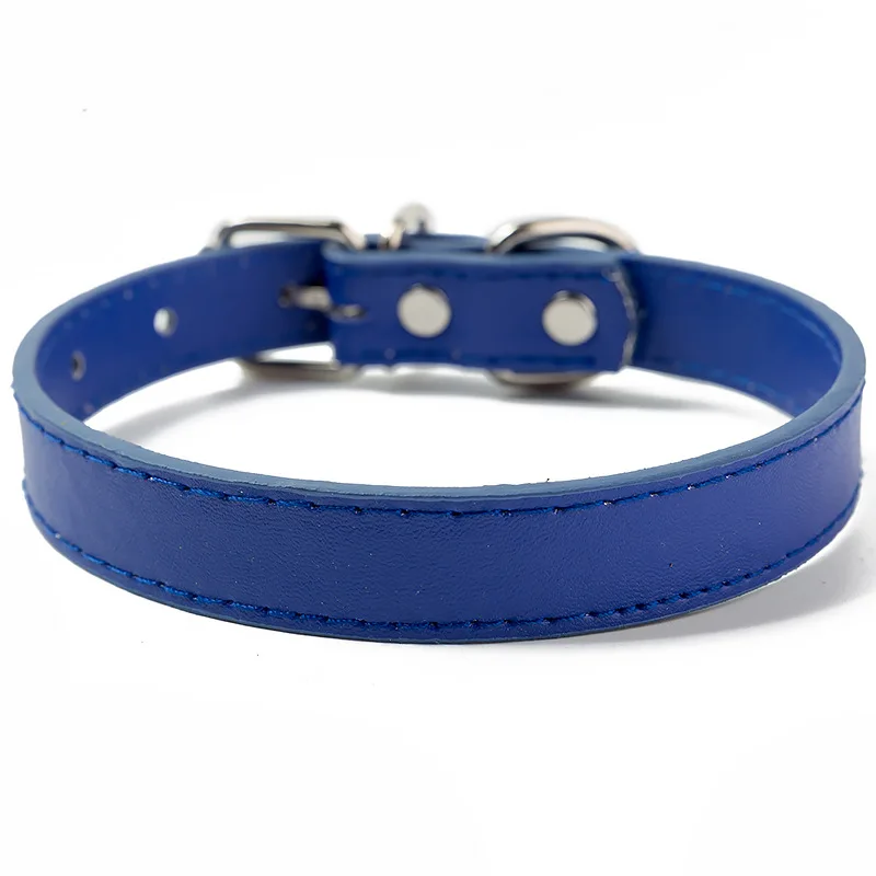 

Adjustable Vegan PU leather dog collar with buckle