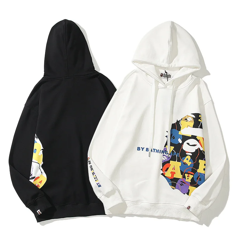 

2021 Hot Selling BAPE Hoodies youth casual printed thin long sleeve Hooded T-shirt bale sweatshirt Japan hoodies, Customized colors