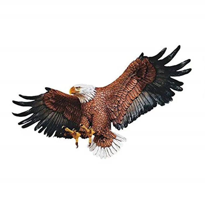 Resin Eagle Statue Freedom's Pride American Bald Eagle Patriotic Wall