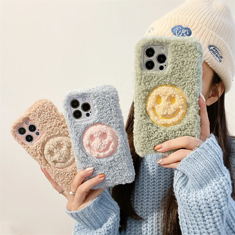 

Drop shipping For iphone 11 sublimation case iphone 13max 12pro 11 XR XS smiley furry phone case