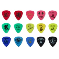 

MOQ 100pcs Custom logo nylon guitar plectrum pick