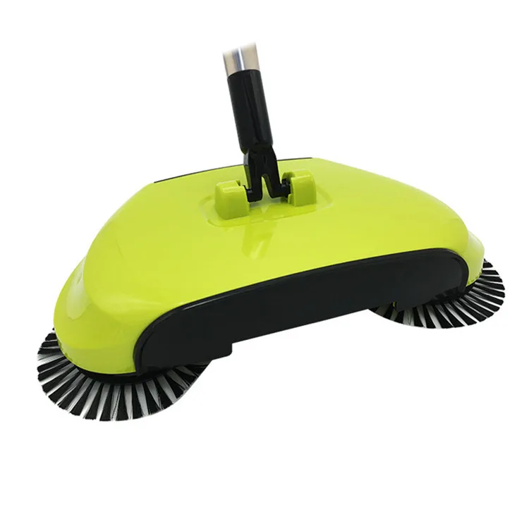 

Sweeping Machine Push Type Hand Push Magic Broom Dustpan Handle Household Cleaning Package Hand Push Sweeper Mop, Yellow