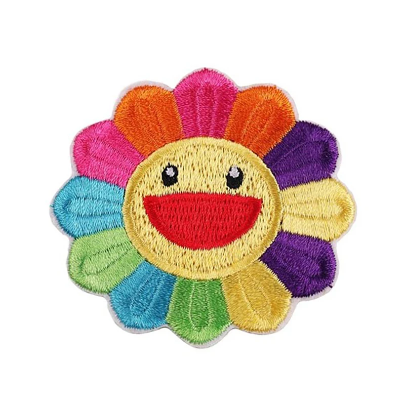 

Wholesale Custom Embroidery Iron on Logo Sunflower Patches