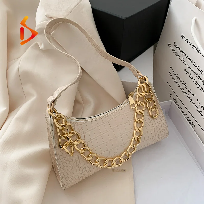 

Summer Pu Leather Women Chain Design Small Shoulder Messenger Luxury Handbags Crossbody Bag, Accept customizable color