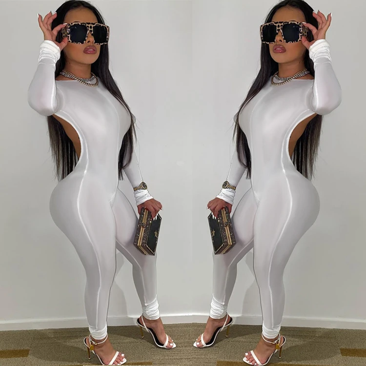 

D96673 woman clothes 2021 trending jumpsuit for women hot winter sexy backless long sleeve spring body jumpsuit