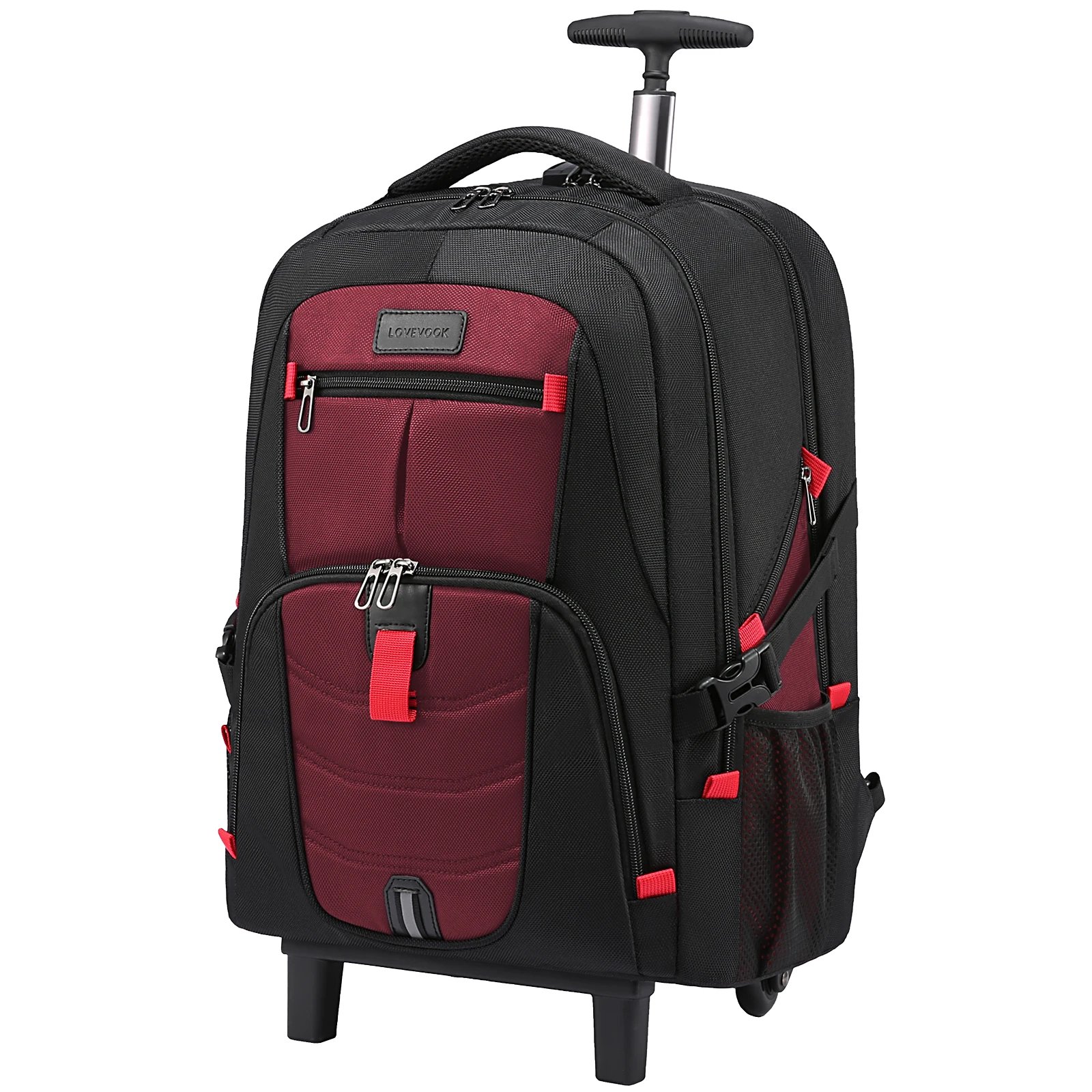 LOVEVOOK Large Carry on Luggage Business Rolling Backpack Waterproof Laptop Back Pack With Wheels Travel Backpack Bag for Men