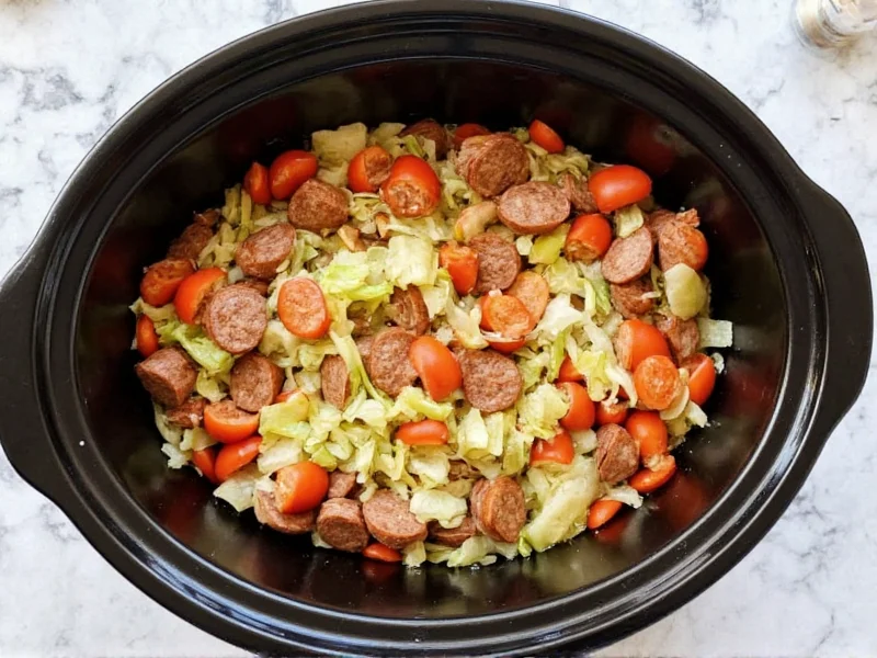 Perfect Crockpot Cabbage and Sausage Recipe in 6 Simple Steps