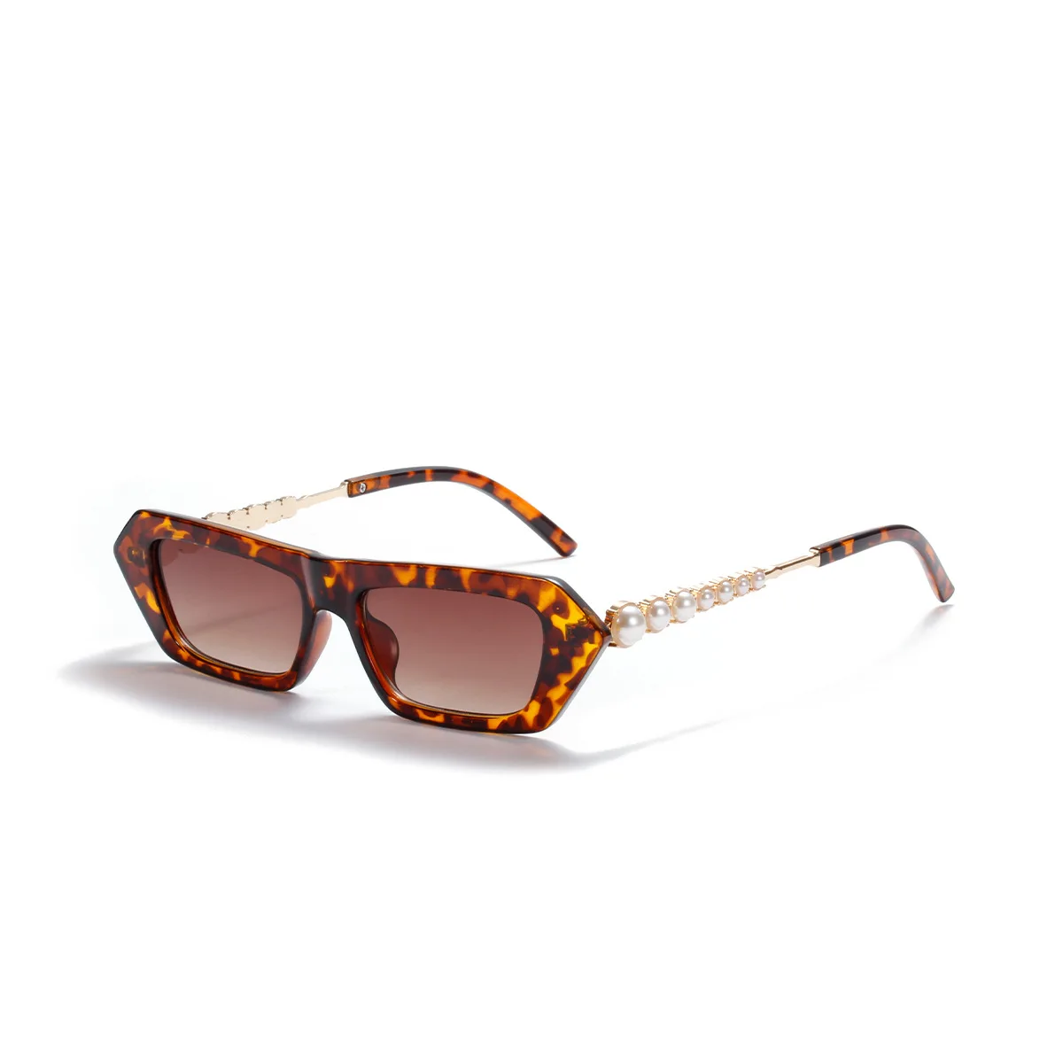 

JOSEEN 2021 Pearl Square Luxury Metal PC Acetate Frame Sunglasses Men Women Fashion Shades UV400 Vintage Glasses
