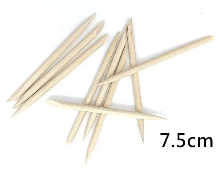 

Wholesale Double End Cuticle Pusher Remover Manicure Tool Nail Art Wood Stick, Wood color