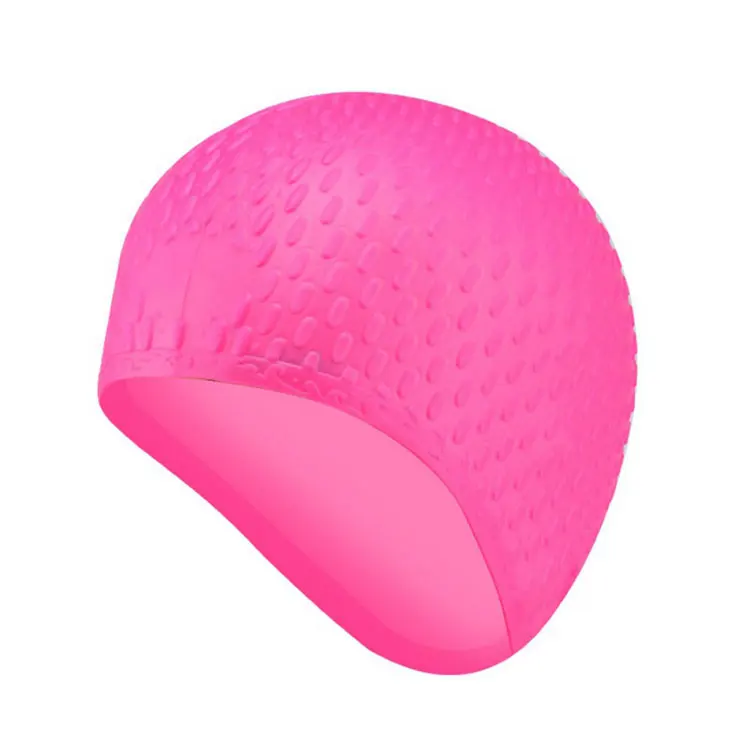 

Men Women 3d Ergonomic Design Ear Pockets Waterproof Seamless Silicone Swim Cap