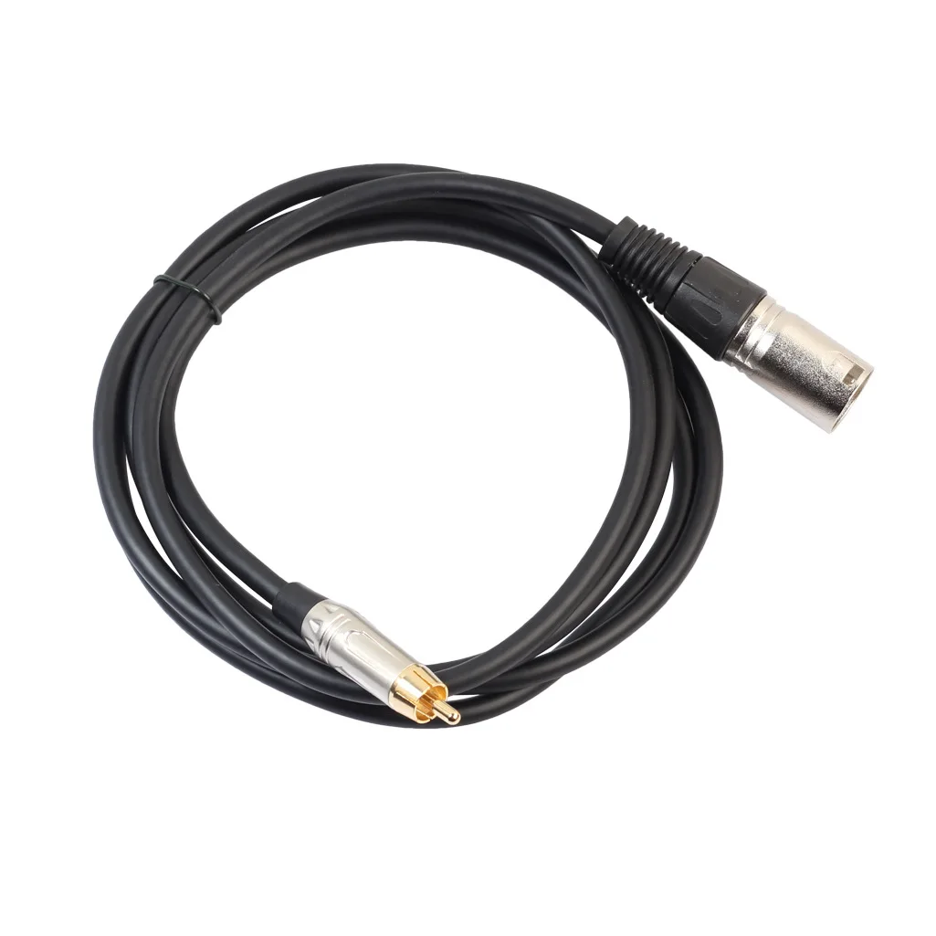 

3pin XLR male to RCA male Microphone audio cable RCA to XLR AC line,For microphone amplifier sound card