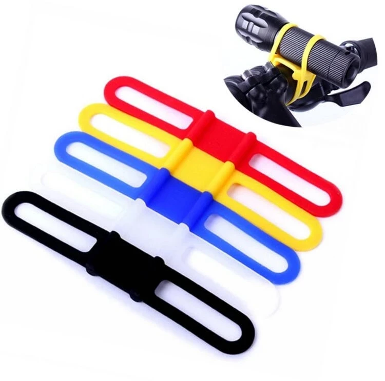 

Cycling Light Holder Bicycle Handlebar Silicone Strap Band Phone Fixing Elastic Tie Rope Bicicleta Torch Flashlight Bandages