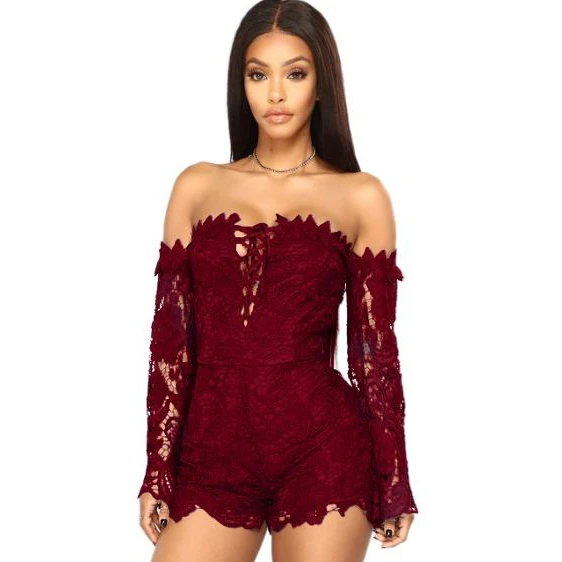 

New arrivals summer Hot selling sexy ladies lace evening jumpsuits women 2020