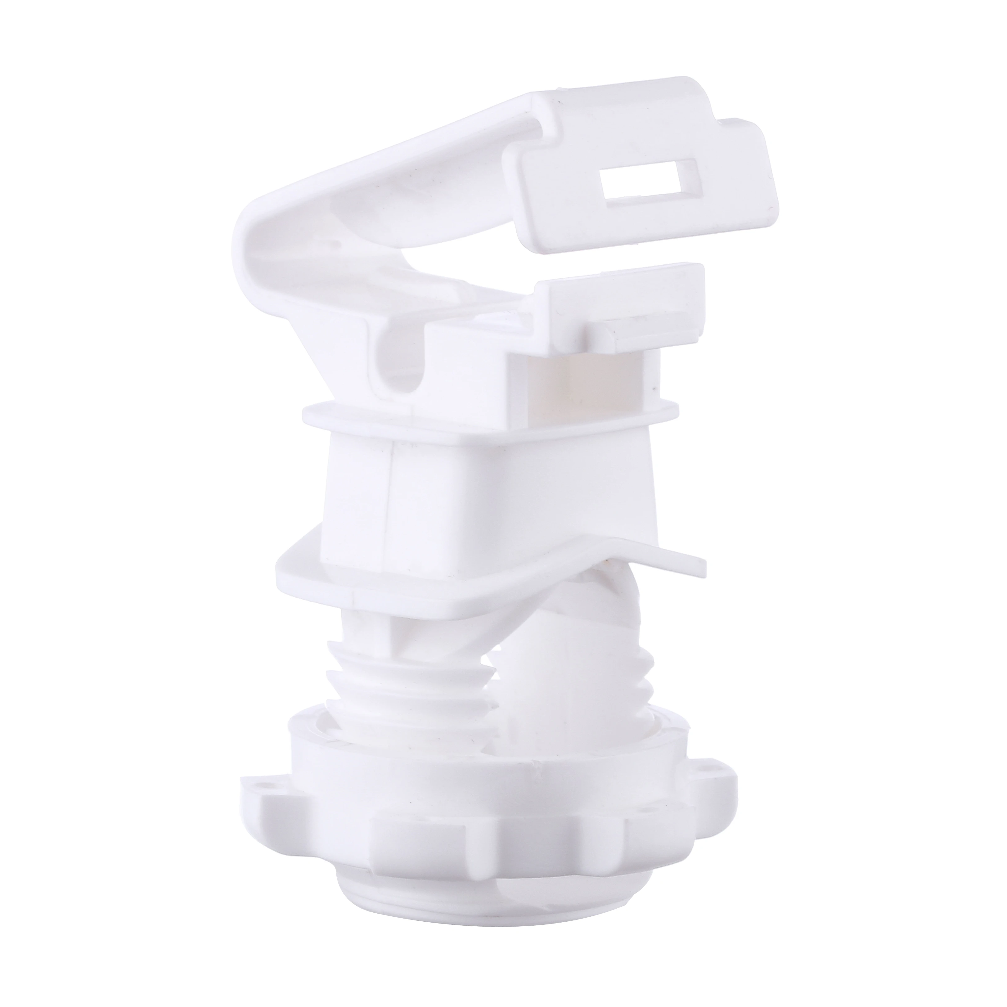 

Electric fence screw-on tape insulator, White