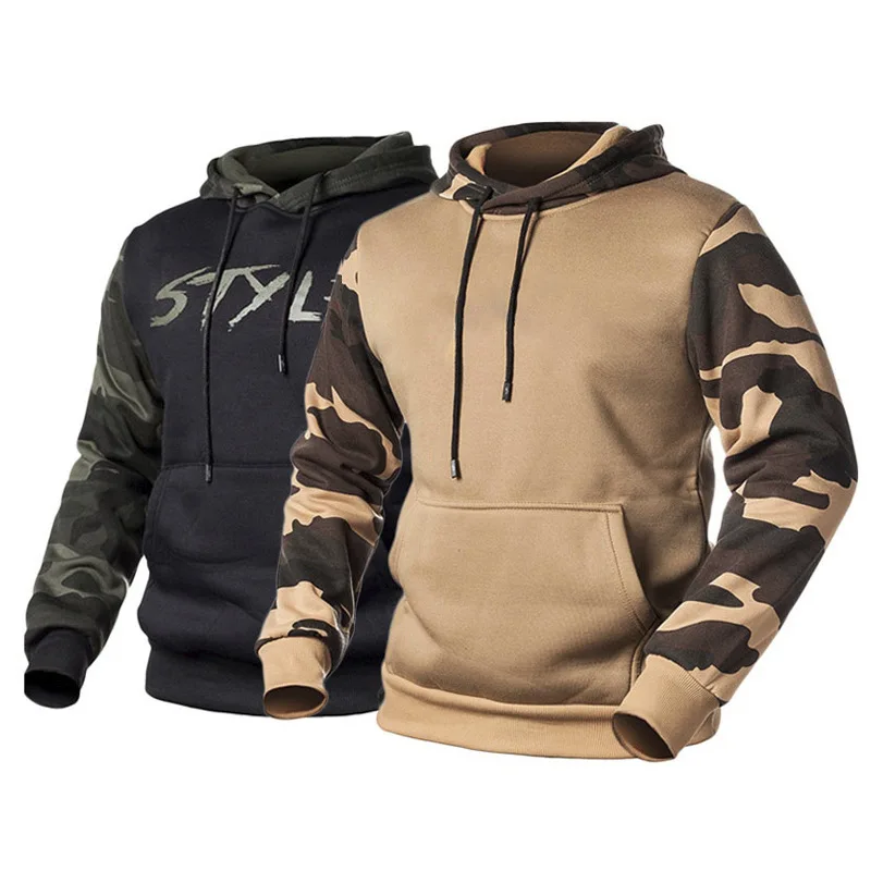 

Essentials Custom Cheap Fashion Design Camouflage Outdoor Men Hoodie, Customized color