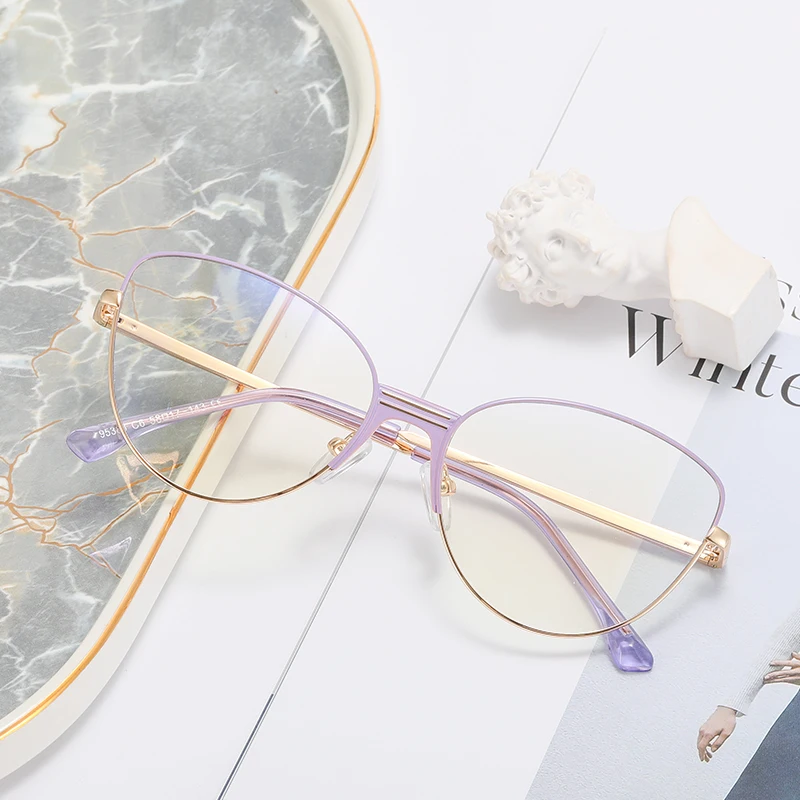 

95383 2022 Unique New Arrival Fashion Eyewear Frame Optical Blue Blocking Glasses Kacamata Dropshipping Glasses Frame