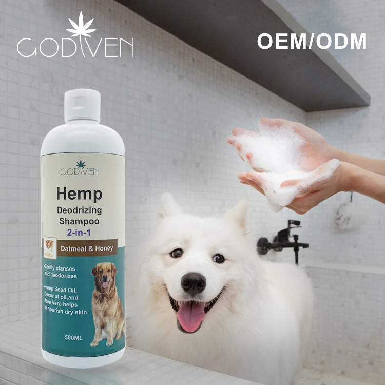 

Real Hemp Extracts and CBD oil contents,Organic ingredients Shampoo for Pets,Support Customized OEM&ODM and free design service
