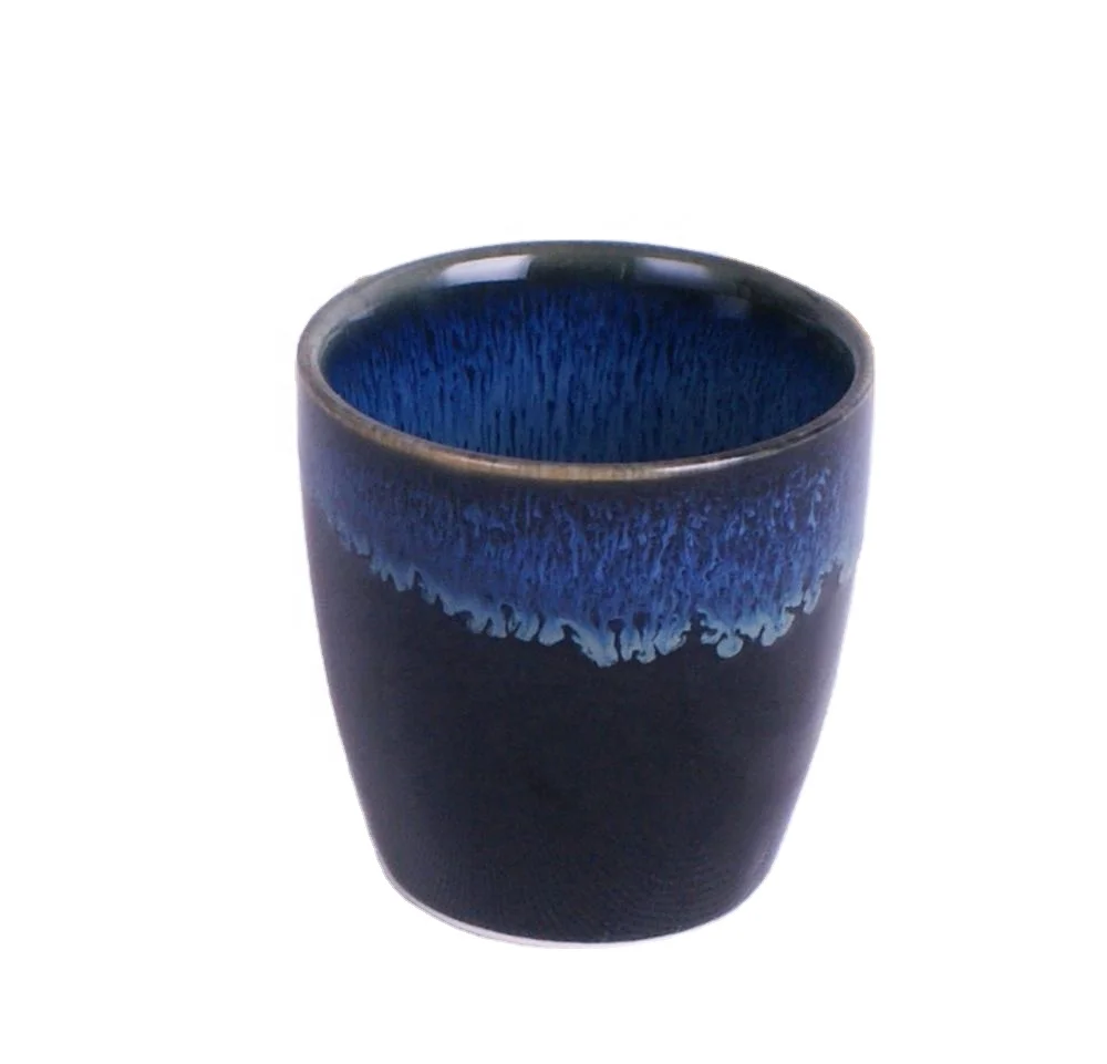 

Japanese Glazed Pottery Cup Ceramic Coffee Mugs Colorful, As photo