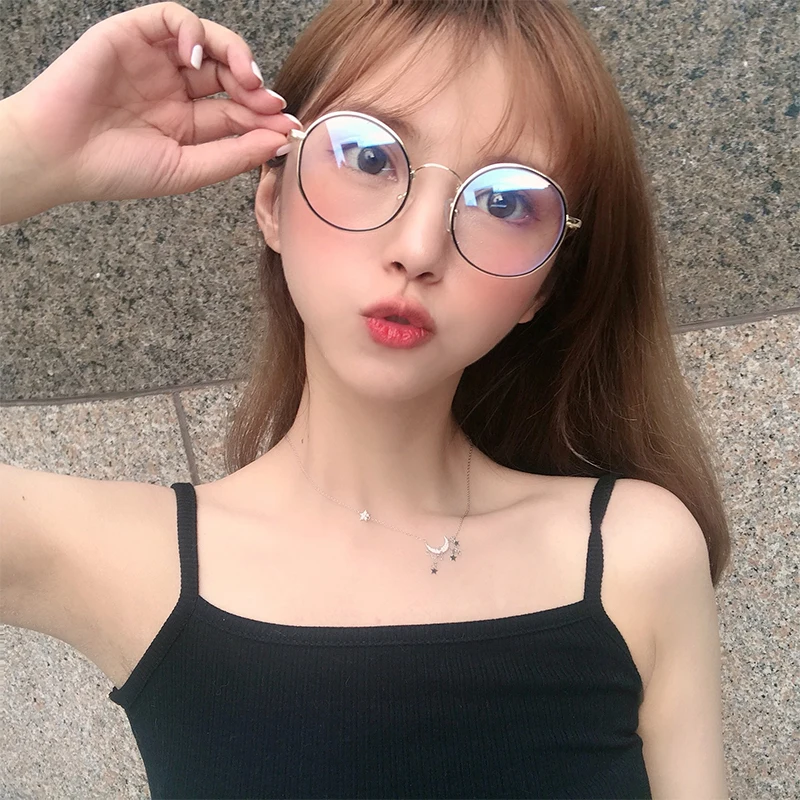 

Retro frame round shape reading glasses optical frame