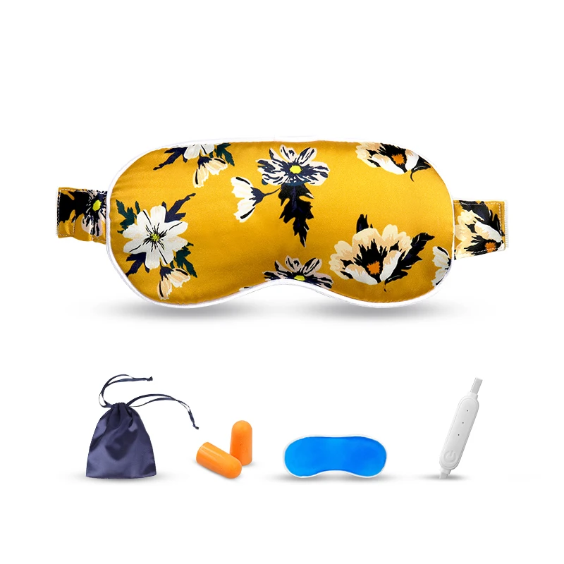 

2021 hot selling custom eye pillow lavender mulbery silk cooling eye mask