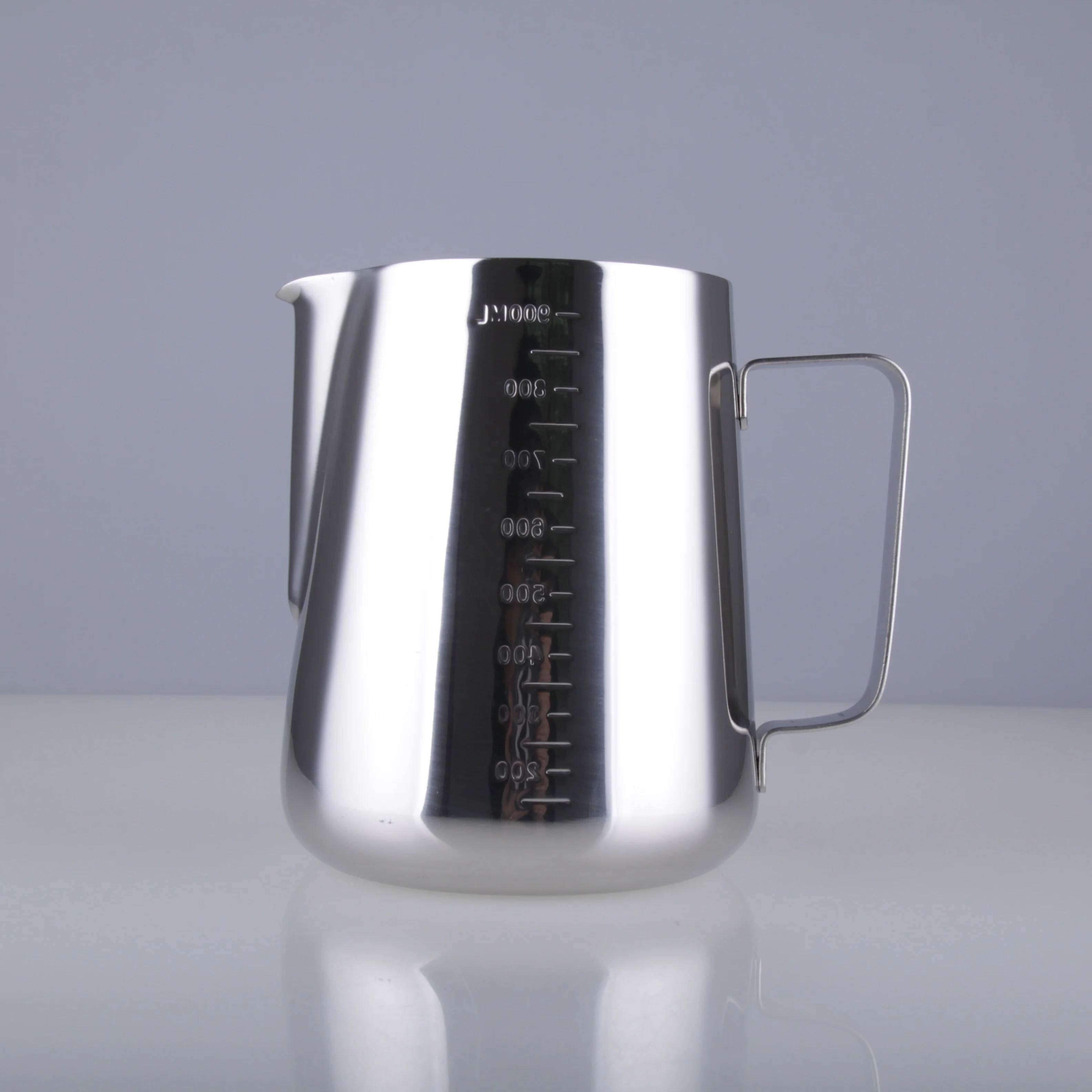 

Hot Selling Coffee Tea Tools Decorative Stainless Steel Coffee Milk Pitcher With Scale, Primary color
